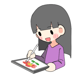 絵を描く女性